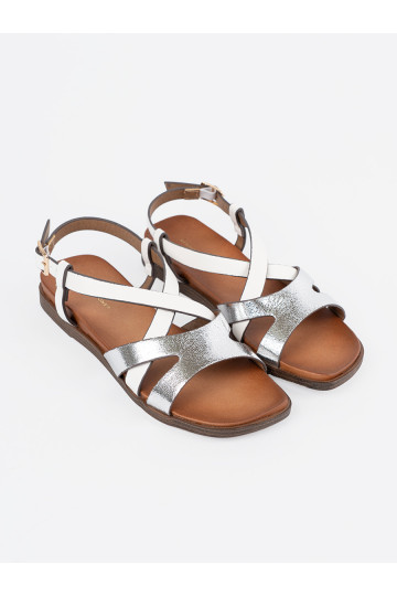 zempapēžu balta krāsa kurpes Sergio Leone 2