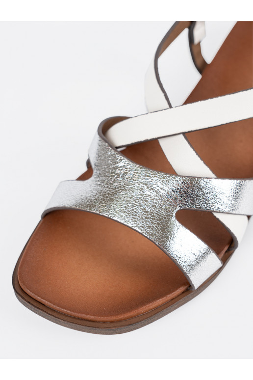 zempapēžu balta krāsa kurpes Sergio Leone