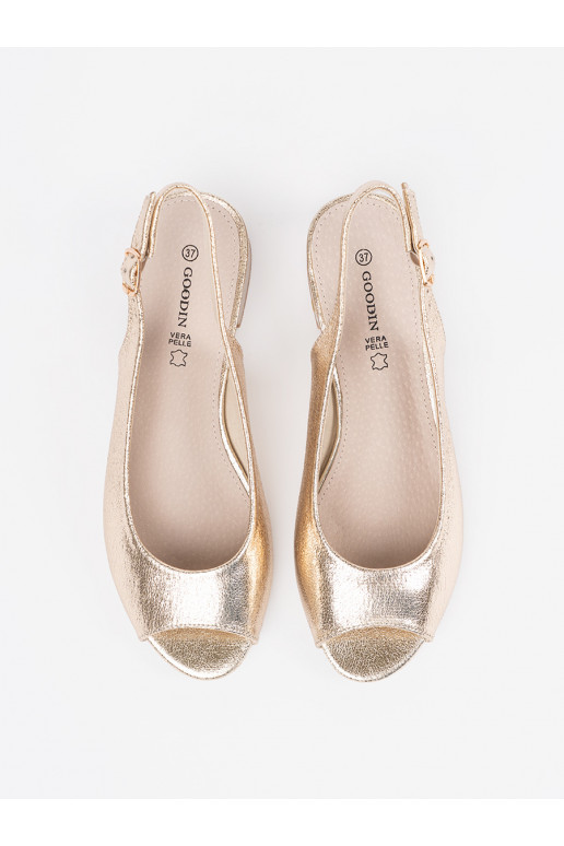 Zelta krāsas kurpes 