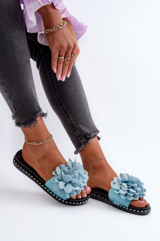 sieviešu čības Ozdobione ami Zilas krāsas Cellanen