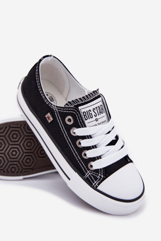 Bērnu apavi Klasiska modeļa brīvā laika apavi Big Star DD374163 melnas krāsas