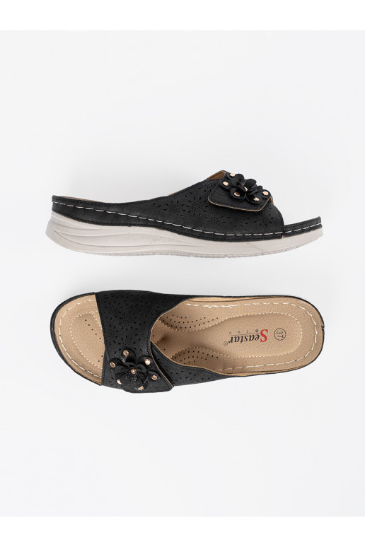 Melns čības   z ozdobnym em Melns čības   z ozdobnym em