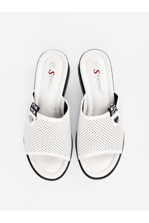 baltas krāsas  čības  ar platformu