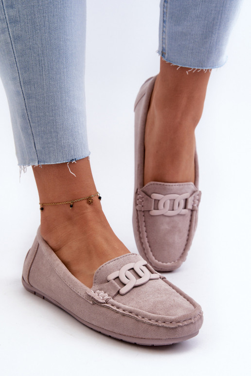   Zamšādas mokasīni Violeta krāsa Rabell