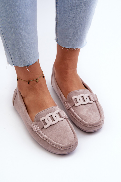   Zamšādas mokasīni Violeta krāsa Rabell