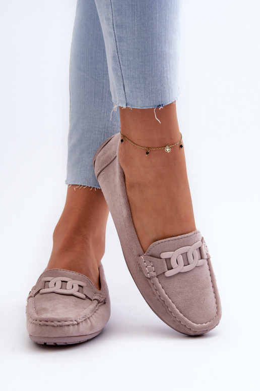   Zamšādas mokasīni Violeta krāsa Rabell