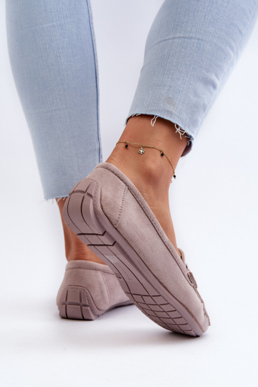   Zamšādas mokasīni Violeta krāsa Rabell