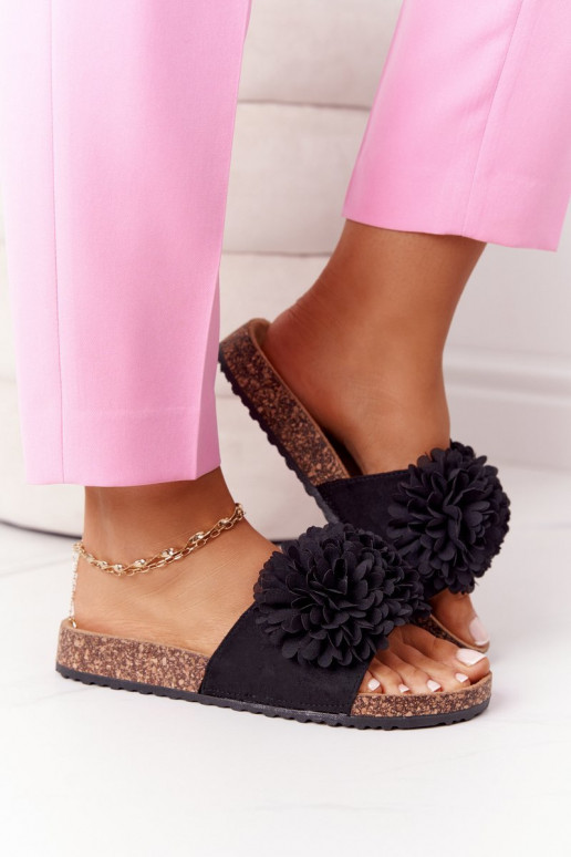 Čības  Melns Flowerbomb Čības  Melns Flowerbomb