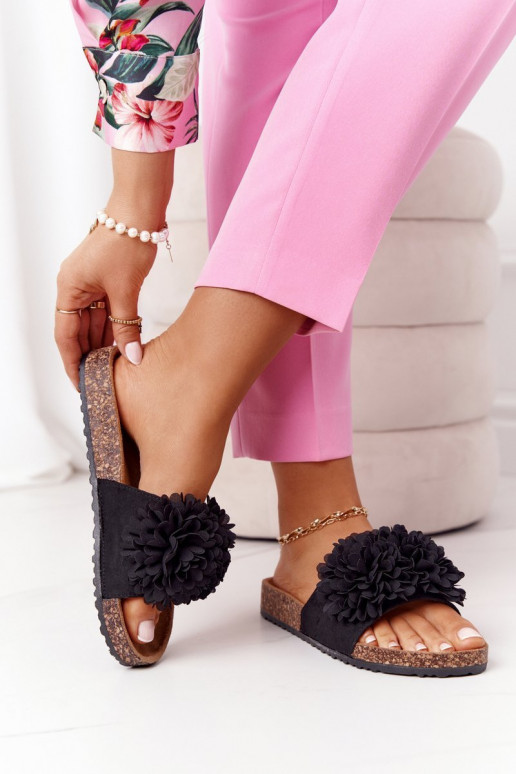 Čības  Melns Flowerbomb Čības  Melns Flowerbomb