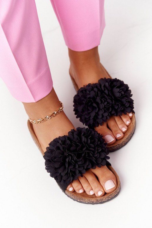 Čības  Melns Flowerbomb Čības  Melns Flowerbomb