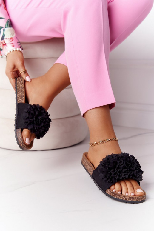 Čības  Melns Flowerbomb Čības  Melns Flowerbomb