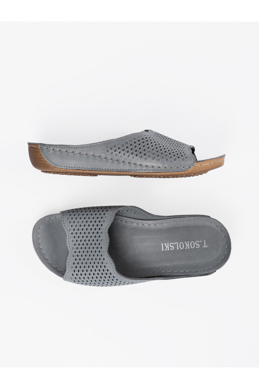   pelēkas krāsas čības 