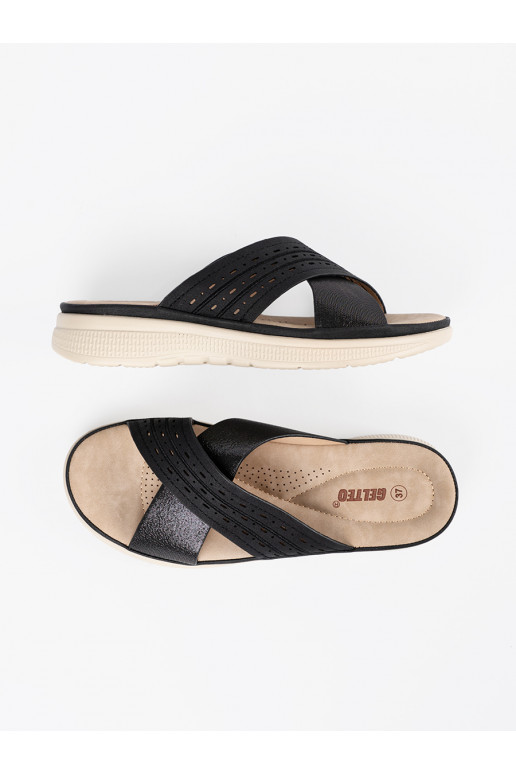 Melns čības  ar platformu