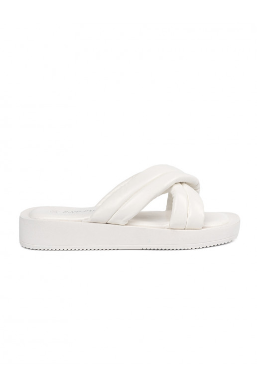 baltas krāsas  čības  ar platformu