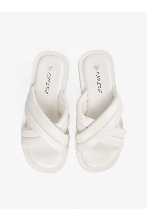 baltas krāsas  čības  ar platformu