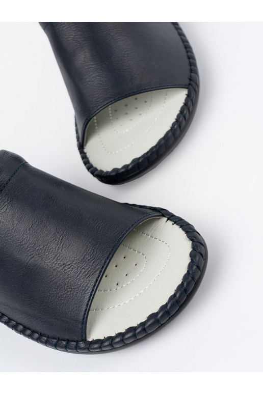 Čības  ze skórzaną wkładką Zilas krāsas