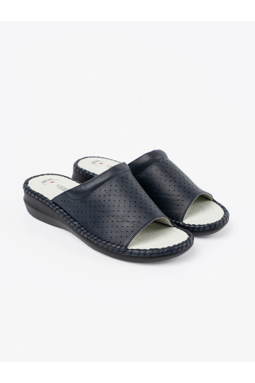 Čības ze skórzaną wkładką Zilas krāsas 2