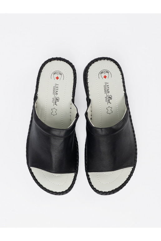 Melns čības   ze skórzaną wkładką