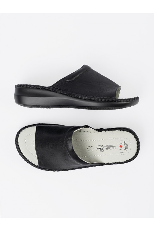 Melns čības   ze skórzaną wkładką