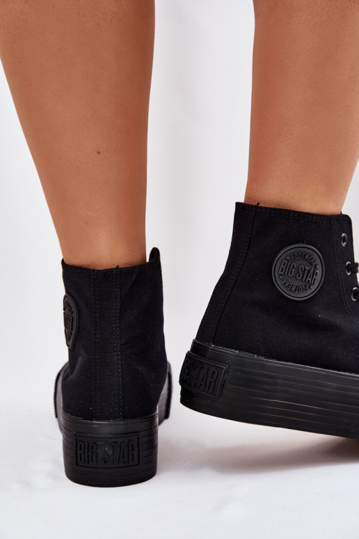 sieviešu puszābaki ar platformu Big Star RR274742 Melns