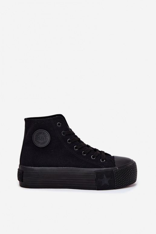 sieviešu puszābaki ar platformu Big Star RR274742 Melns