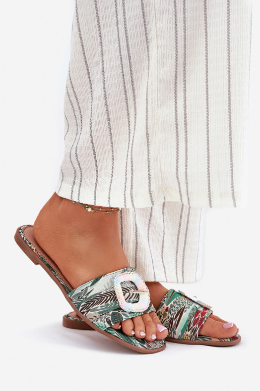 zempapēžu sieviešu čības dekorēti ar sprādzēm Dažādu krāsu Clariola zempapēžu sieviešu čības dekorēti ar sprādzēm Dažādu krāsu Clariola