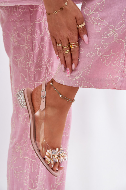 sandales   D&A MR51-709 Rozā krāsas  sandales   D&A MR51-709 Rozā krāsas