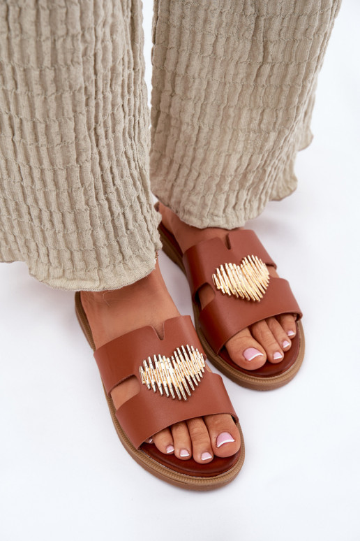 sieviešu čības ar platiem papēžiem  brūnas krāsas Karinma sieviešu čības ar platiem papēžiem  brūnas krāsas Karinma