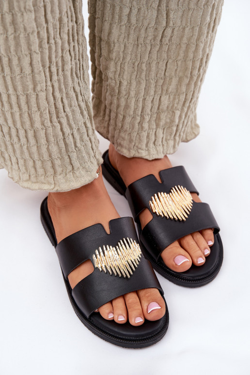 sieviešu čības ar platiem papēžiem  Melns Karinma sieviešu čības ar platiem papēžiem  Melns Karinma