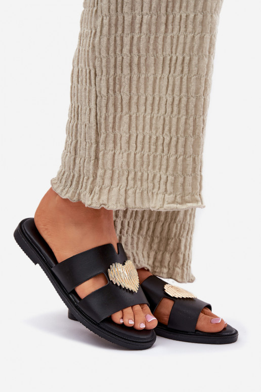 sieviešu čības ar platiem papēžiem  Melns Karinma sieviešu čības ar platiem papēžiem  Melns Karinma