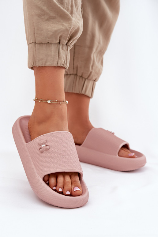 Vieglas čības uz pirksta sieviešu čības ar platformu  Vinceza 75210 Rozā krāsas