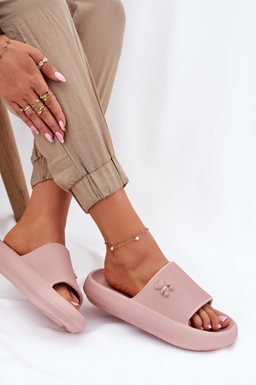 Vieglas čības uz pirksta sieviešu čības ar platformu  Vinceza 75210 Rozā krāsas