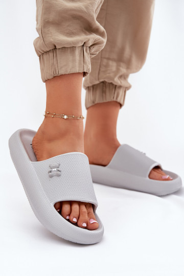 Vieglas čības uz pirksta sieviešu čības ar platformu  Vinceza 75210 Pelēkas krāsas 2