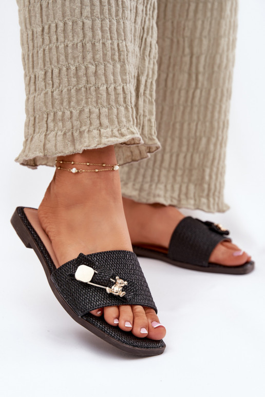 sieviešu čības ar platiem papēžiem ar bantītēm Melns Sallariela sieviešu čības ar platiem papēžiem ar bantītēm Melns Sallariela