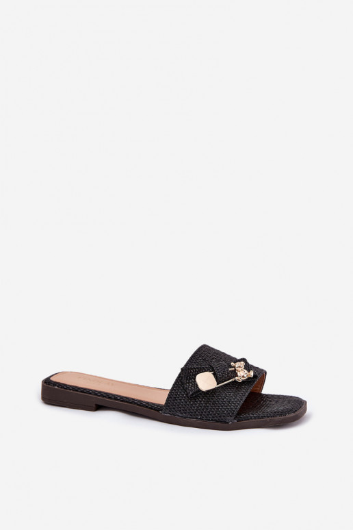 sieviešu čības ar platiem papēžiem ar bantītēm Melns Sallariela sieviešu čības ar platiem papēžiem ar bantītēm Melns Sallariela