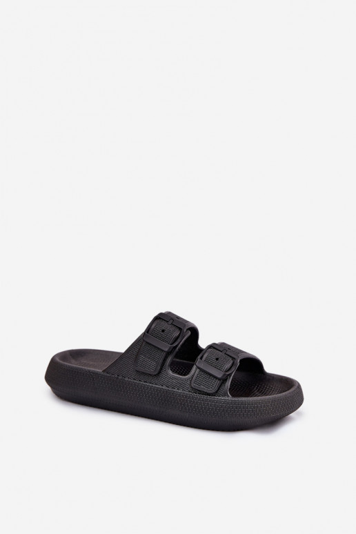 sieviešu čības ar platformu ar sprādzēm Melns Nitiana sieviešu čības ar platformu ar sprādzēm Melns Nitiana