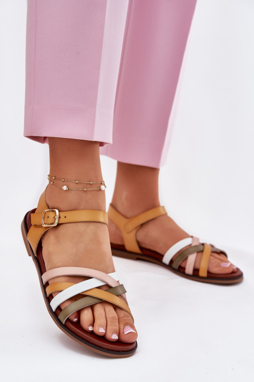 Sieviešu basenes Z Przeplatającymi Się Paskami Sergio Leone SK090H Dzelteni Sieviešu basenes Z Przeplatającymi Się Paskami Sergio Leone SK090H Dzelteni