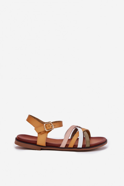 Sieviešu basenes Z Przeplatającymi Się Paskami Sergio Leone SK090H Dzelteni Sieviešu basenes Z Przeplatającymi Się Paskami Sergio Leone SK090H Dzelteni