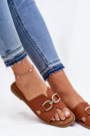 Čības   Detalem brūnas krāsas Amiresna