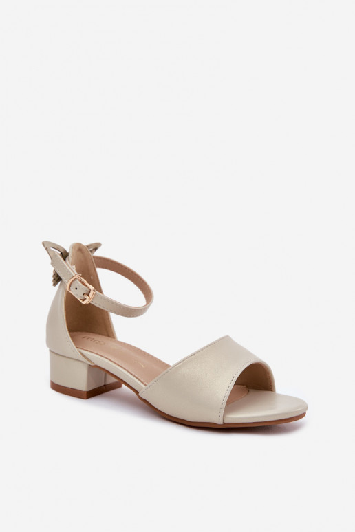 Spīdīgi sandales Bērnu  Zelta krāsas Ainare Spīdīgi sandales Bērnu  Zelta krāsas Ainare