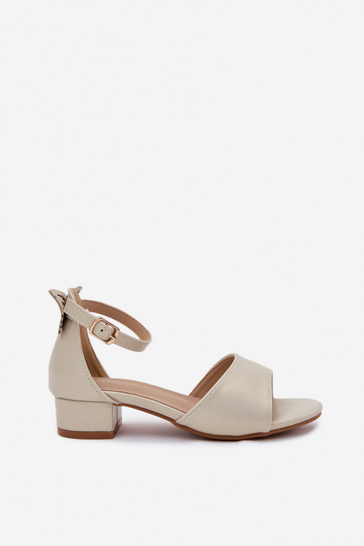 Spīdīgi sandales Bērnu  Zelta krāsas Ainare Spīdīgi sandales Bērnu  Zelta krāsas Ainare