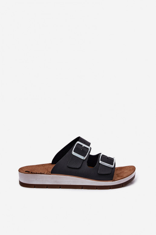 sieviešu čības ar sprādzēm Inblu CP000042 Melns sieviešu čības ar sprādzēm Inblu CP000042 Melns