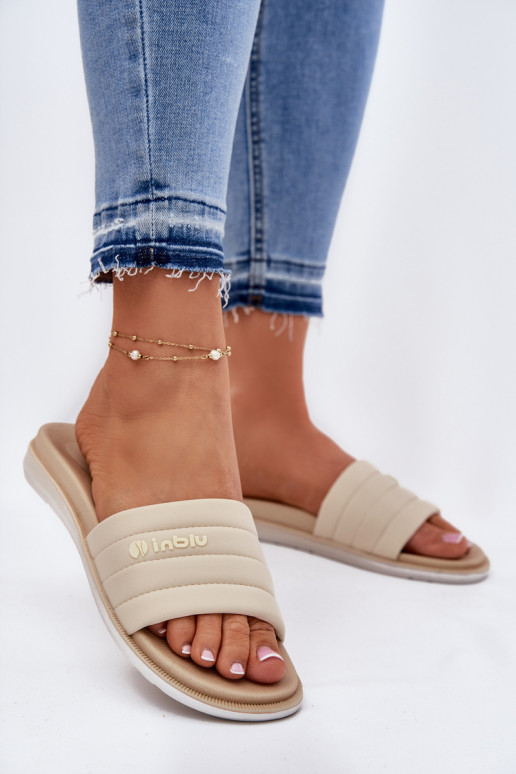 sieviešu čības Inblu SF000003 smilšu krāsas sieviešu čības Inblu SF000003 smilšu krāsas