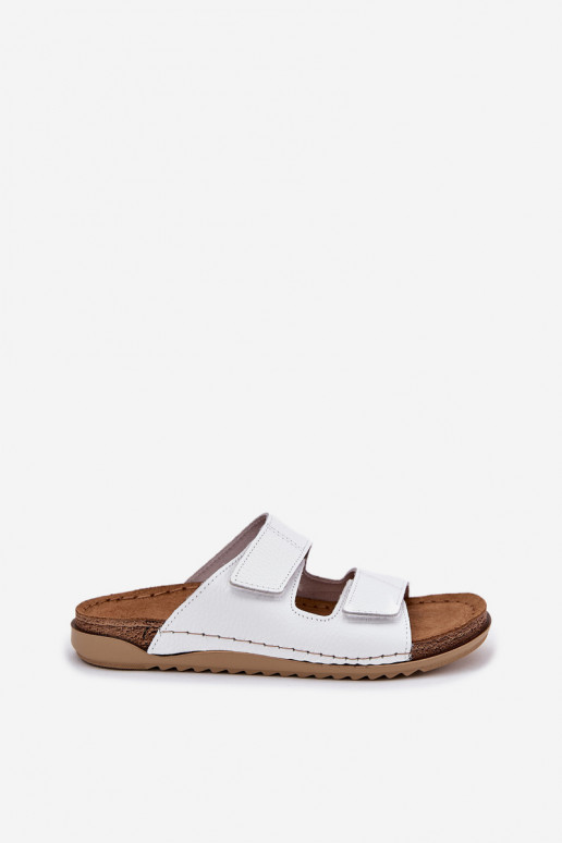 Čibas no dabīgas ādas  Inblu AA0005GU baltas krāsas Čibas no dabīgas ādas  Inblu AA0005GU baltas krāsas