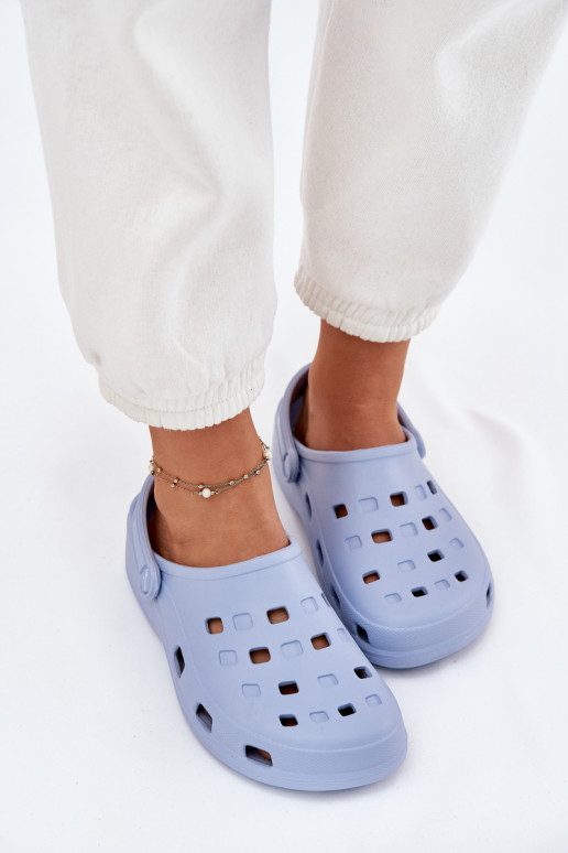 sieviešu čības Vieglas čības uz pirksta LEMIGO 806 Zilas krāsas sieviešu čības Vieglas čības uz pirksta LEMIGO 806 Zilas krāsas