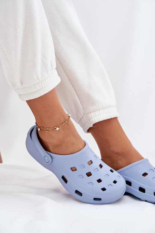 sieviešu čības Vieglas čības uz pirksta LEMIGO 806 Zilas krāsas sieviešu čības Vieglas čības uz pirksta LEMIGO 806 Zilas krāsas