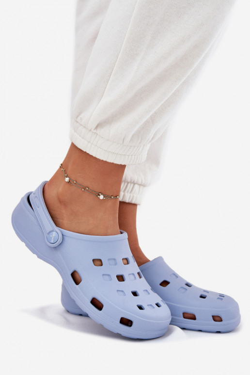 sieviešu čības Vieglas čības uz pirksta LEMIGO 806 Zilas krāsas sieviešu čības Vieglas čības uz pirksta LEMIGO 806 Zilas krāsas