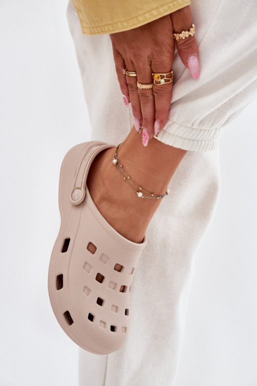 sieviešu čības Vieglas čības uz pirksta LEMIGO 806 smilšu krāsas sieviešu čības Vieglas čības uz pirksta LEMIGO 806 smilšu krāsas