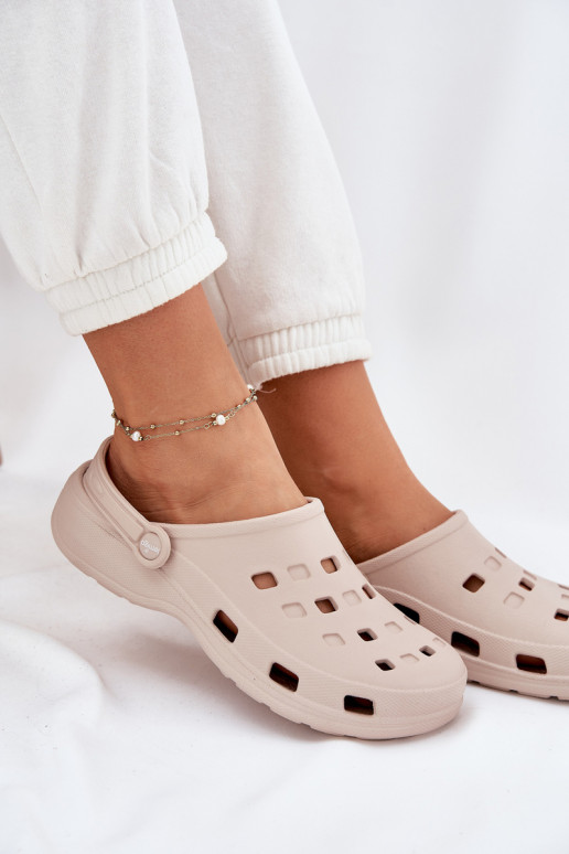 sieviešu čības Vieglas čības uz pirksta LEMIGO 806 smilšu krāsas sieviešu čības Vieglas čības uz pirksta LEMIGO 806 smilšu krāsas