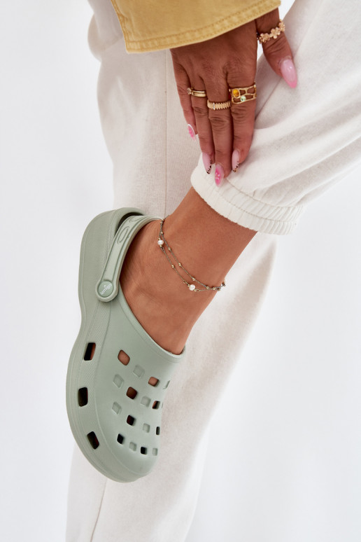 sieviešu čības Vieglas čības uz pirksta LEMIGO 806 piparmētras krāsas sieviešu čības Vieglas čības uz pirksta LEMIGO 806 piparmētras krāsas